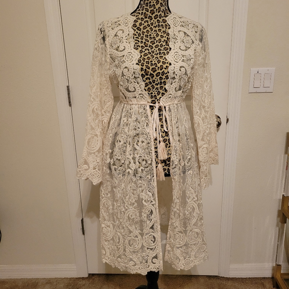Sheer Lace cardigan
